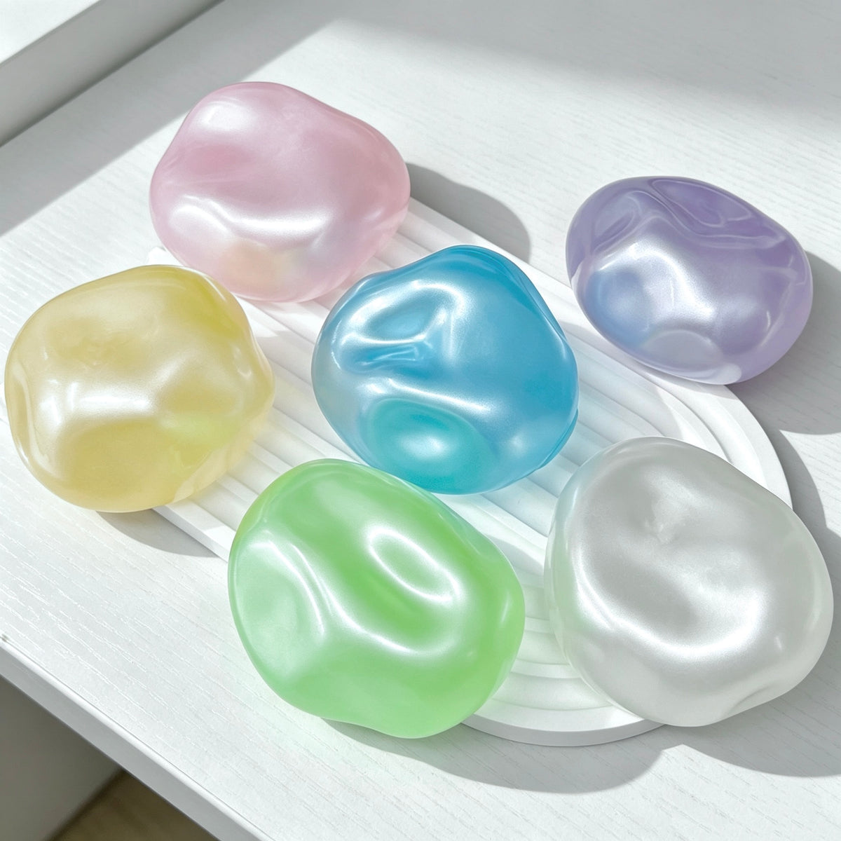 Vaseline Pearlescent Stress Ball Squishy