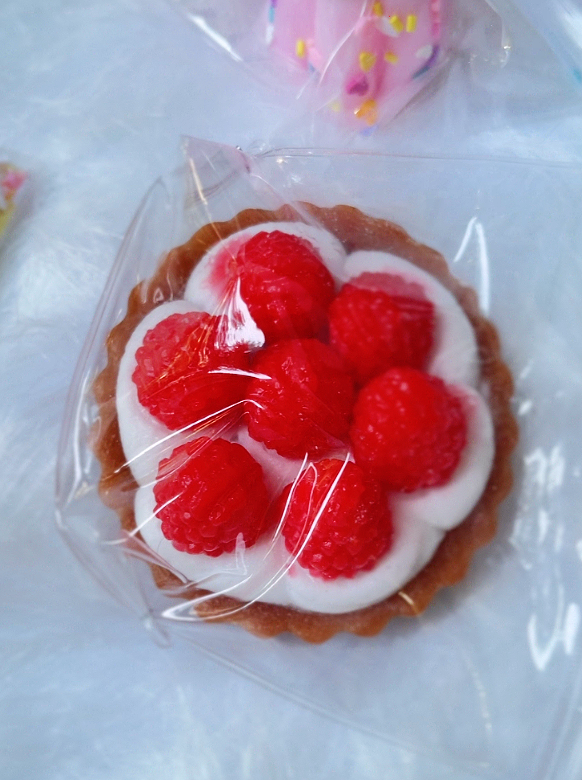 Squishers Raspberry Cream Raspberry Tart Squishy Stress Relief Decompression Toy w/o Flocking ...