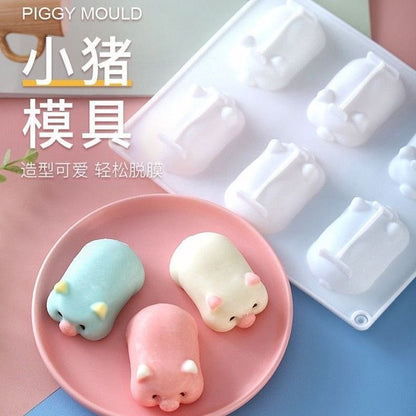 Piggy Molds for Squishy Epoxy Resin UV Resin Wax