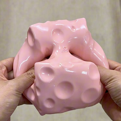 Jumbo Cheese  Vaseline Stress Ball Squishy Stress Relief Decompression Toy