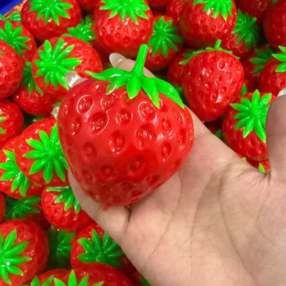 Strawberry Blacks Stress Ball Squishy Stress Relief Decompression Toy