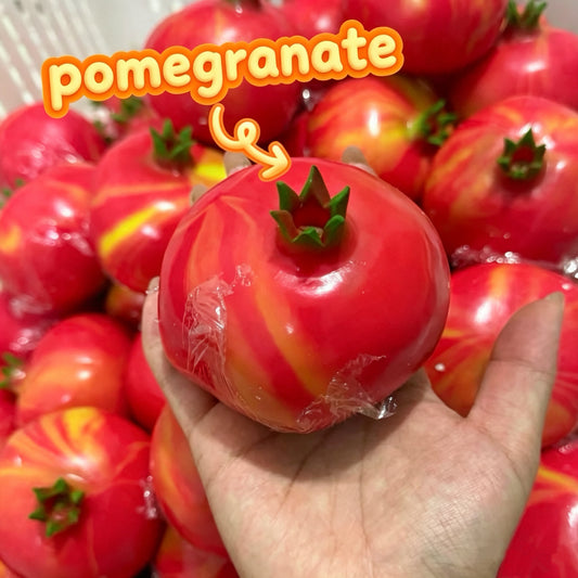 Crunchy Pomegranate Stress Ball Squishy Stress Relief Fidget Toy