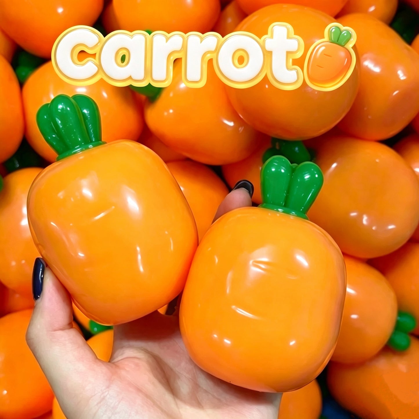 Crunchy Carrots Stress Ball Squishy Stress Relief Decompression Toy