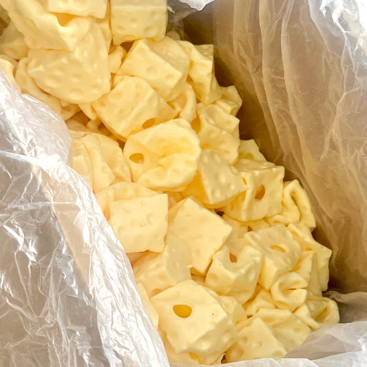 7cm Jumbo Cheese Stress Ball Skin