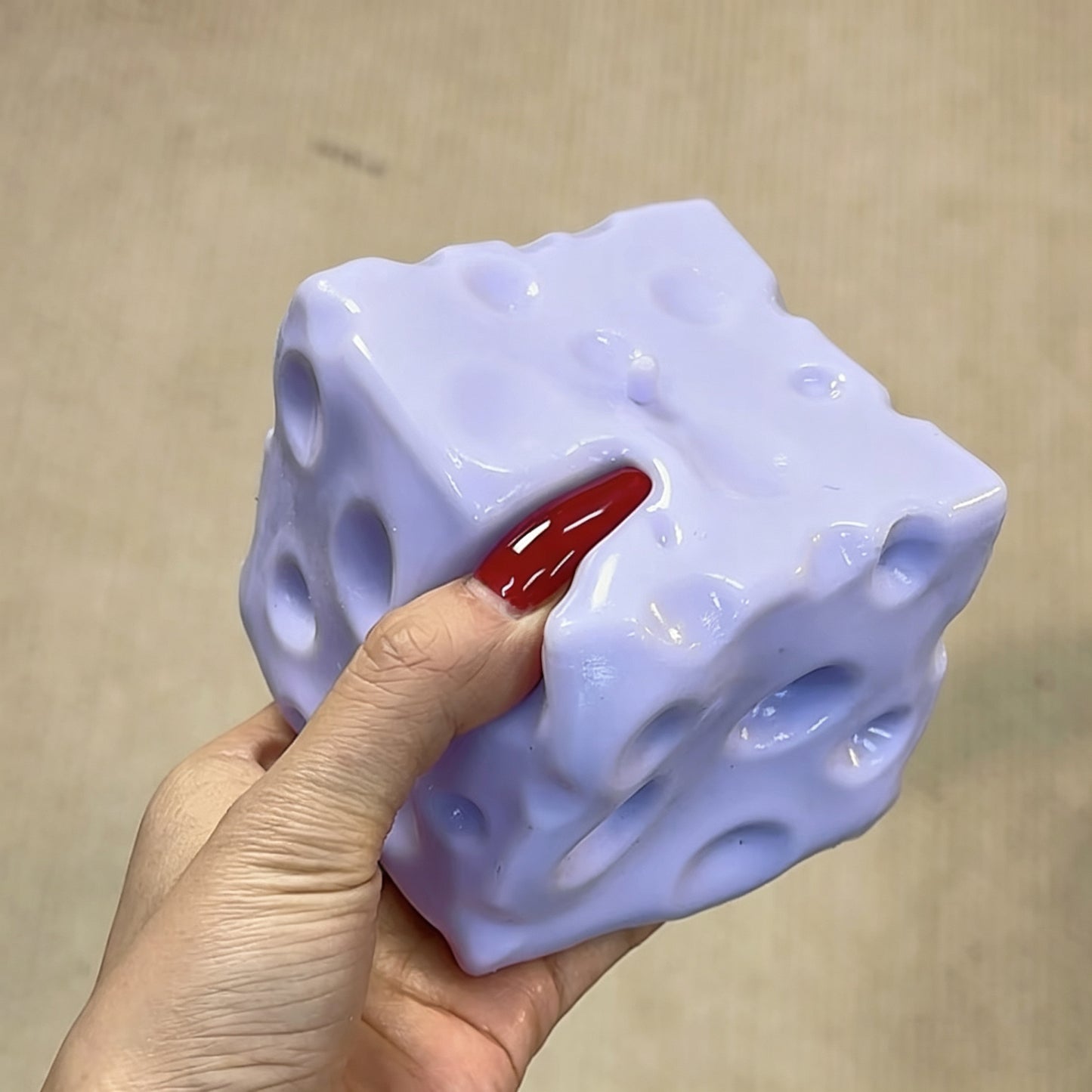 Jumbo Cheese  Vaseline Stress Ball Squishy Stress Relief Decompression Toy