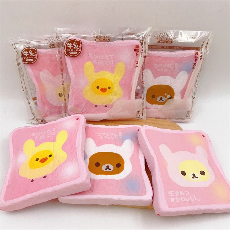 Slow Rising Squishy Cartoon Character Toast Stress Relief Decompressio ...