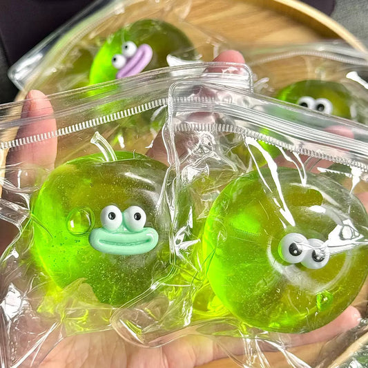 Stress Ball Jelly Apple Squishy Stress Relief Decompression Toy