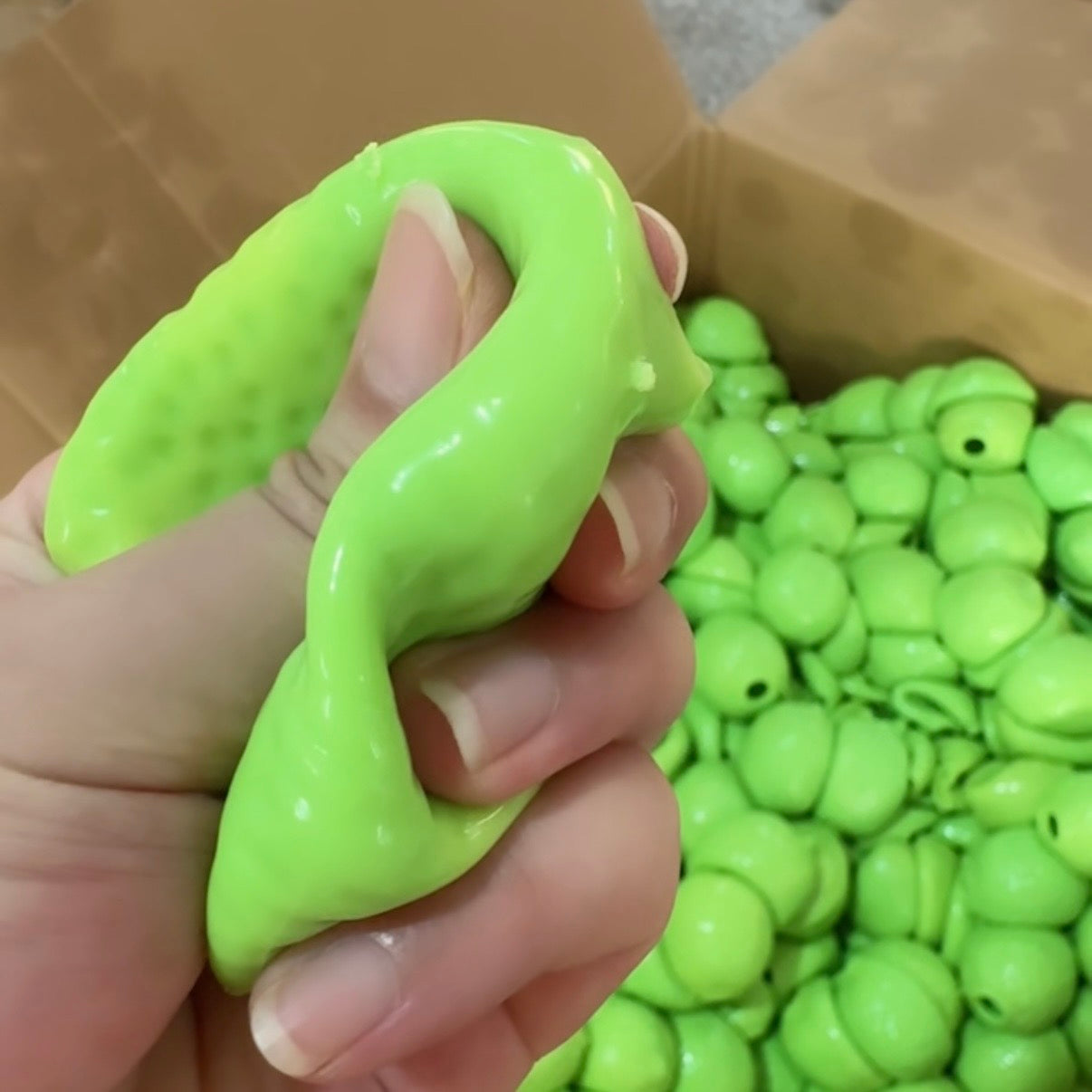 Color Changing Lime Stress Ball Skin w/ Plug