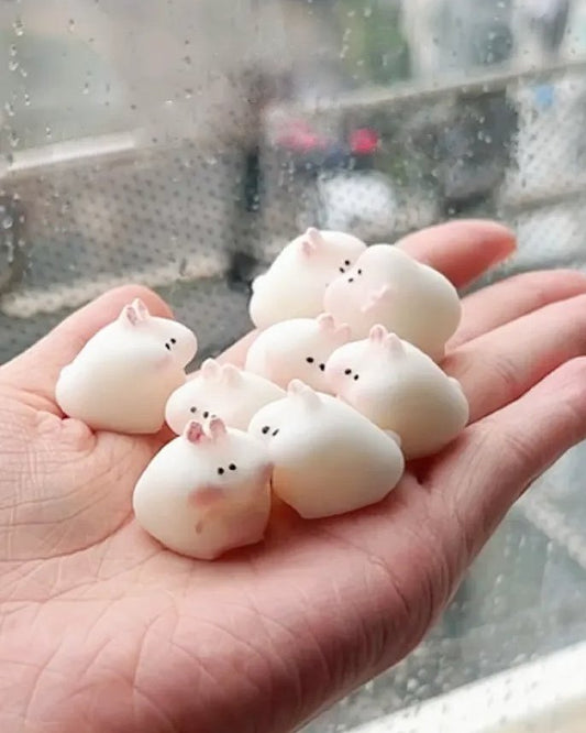 5Pcs Mini Bunny Squishy Stress Relief Decompression Toy