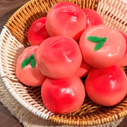 Crunchy Peach Stress Ball Squishy Stress Relief Decompression Toy