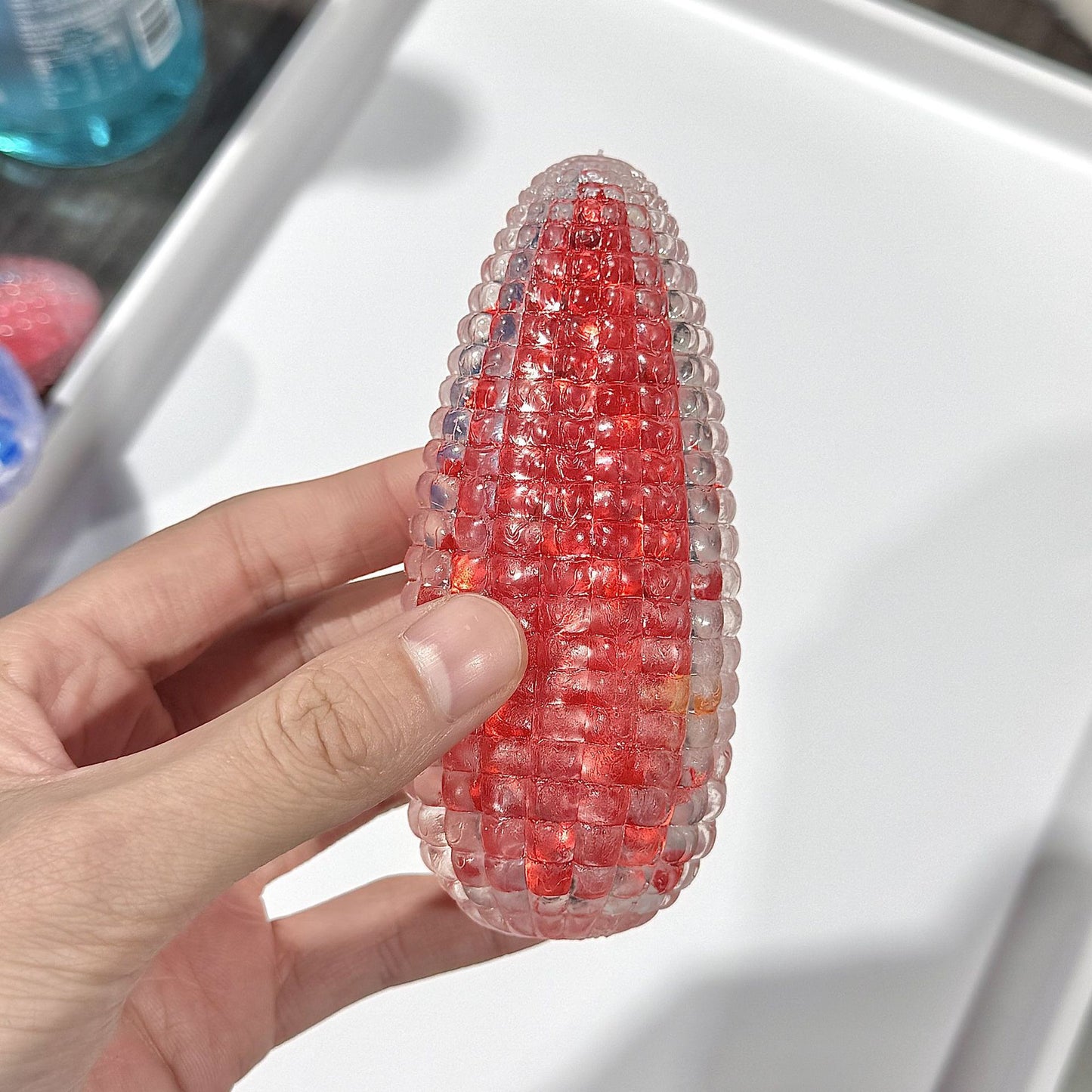 Stress Ball Corn w/ Beads Squishy Stress Relief Decompression Toy