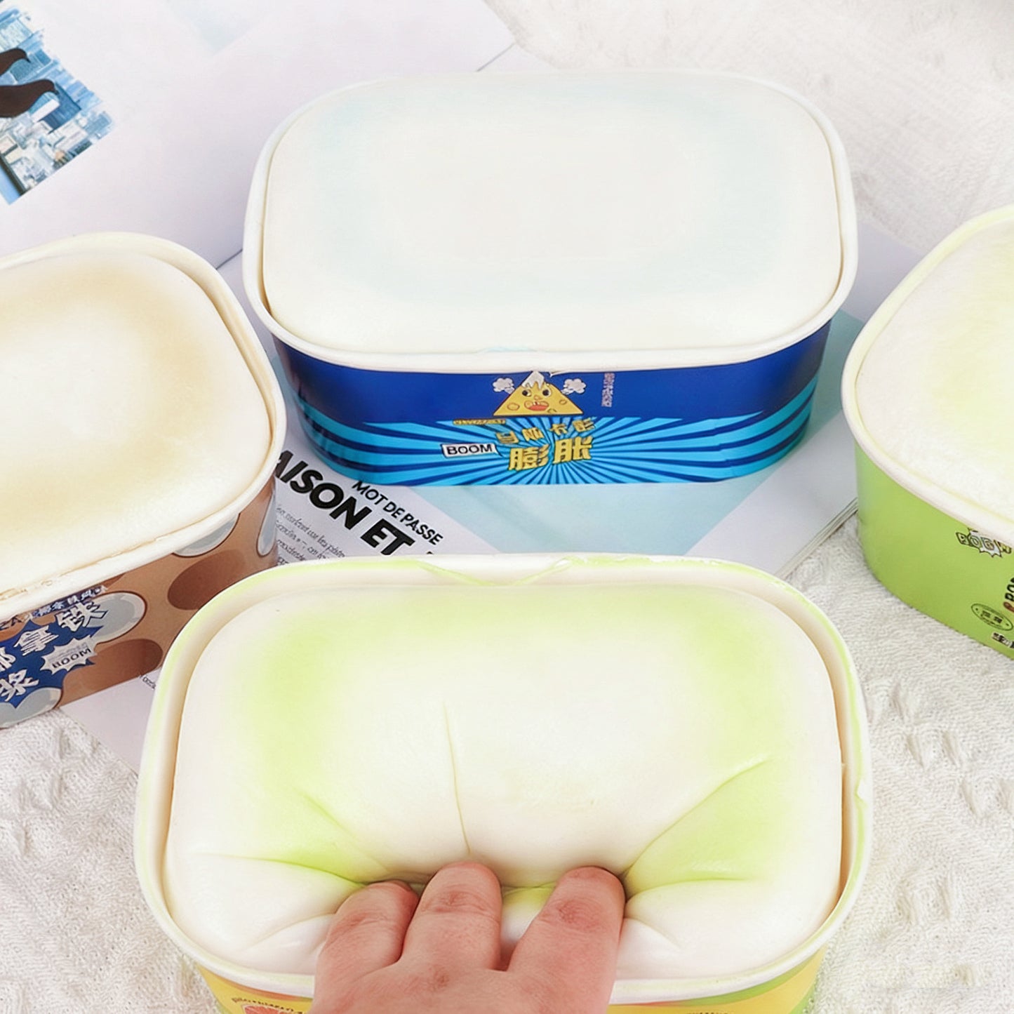 Ice Cream Box Slow Rising Squishy Stress Relief Decompression Toy