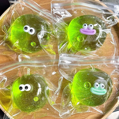 Stress Ball Jelly Apple Squishy Stress Relief Decompression Toy