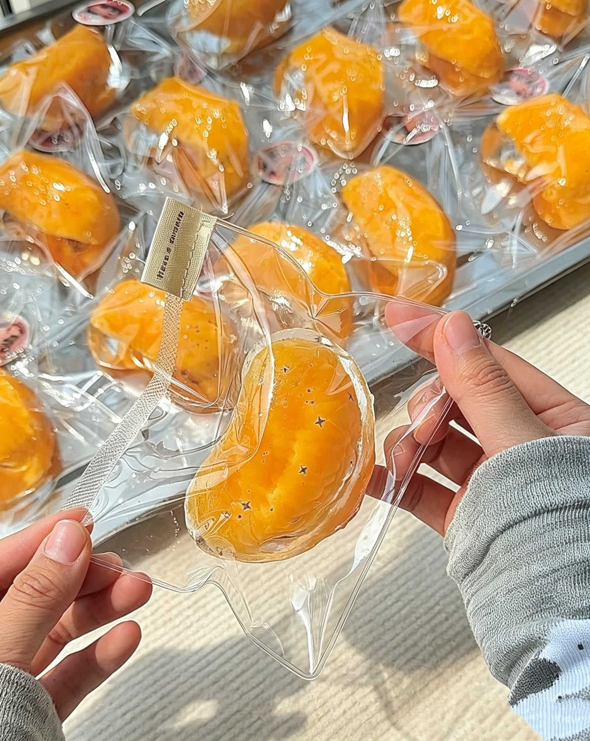 Transparent Orange Jelly Taba Squishy Stress Relief Decompression Toy