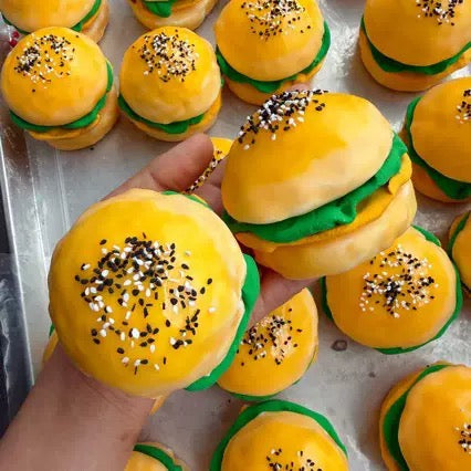 Cracking Burger Stress Ball Squishy Stress Relief Fidget Toy