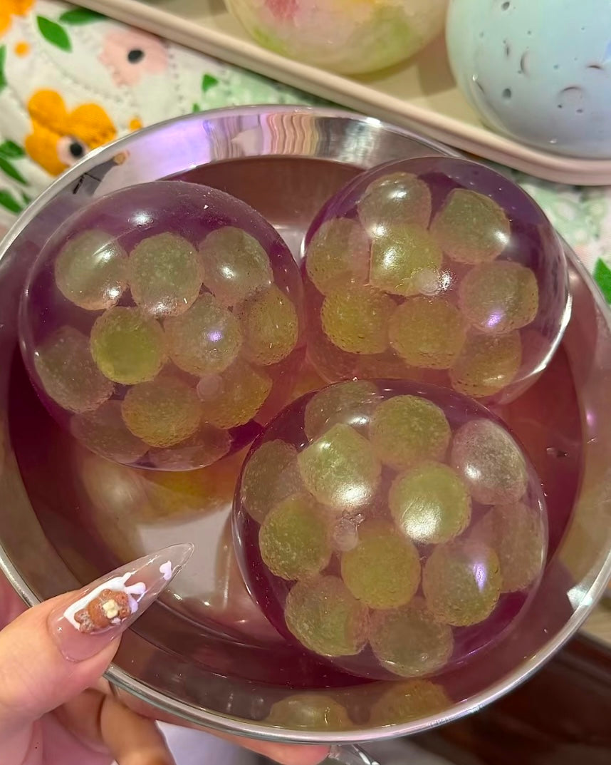Stress Ball Grapes Squishy Stress Relief Decompression Toy