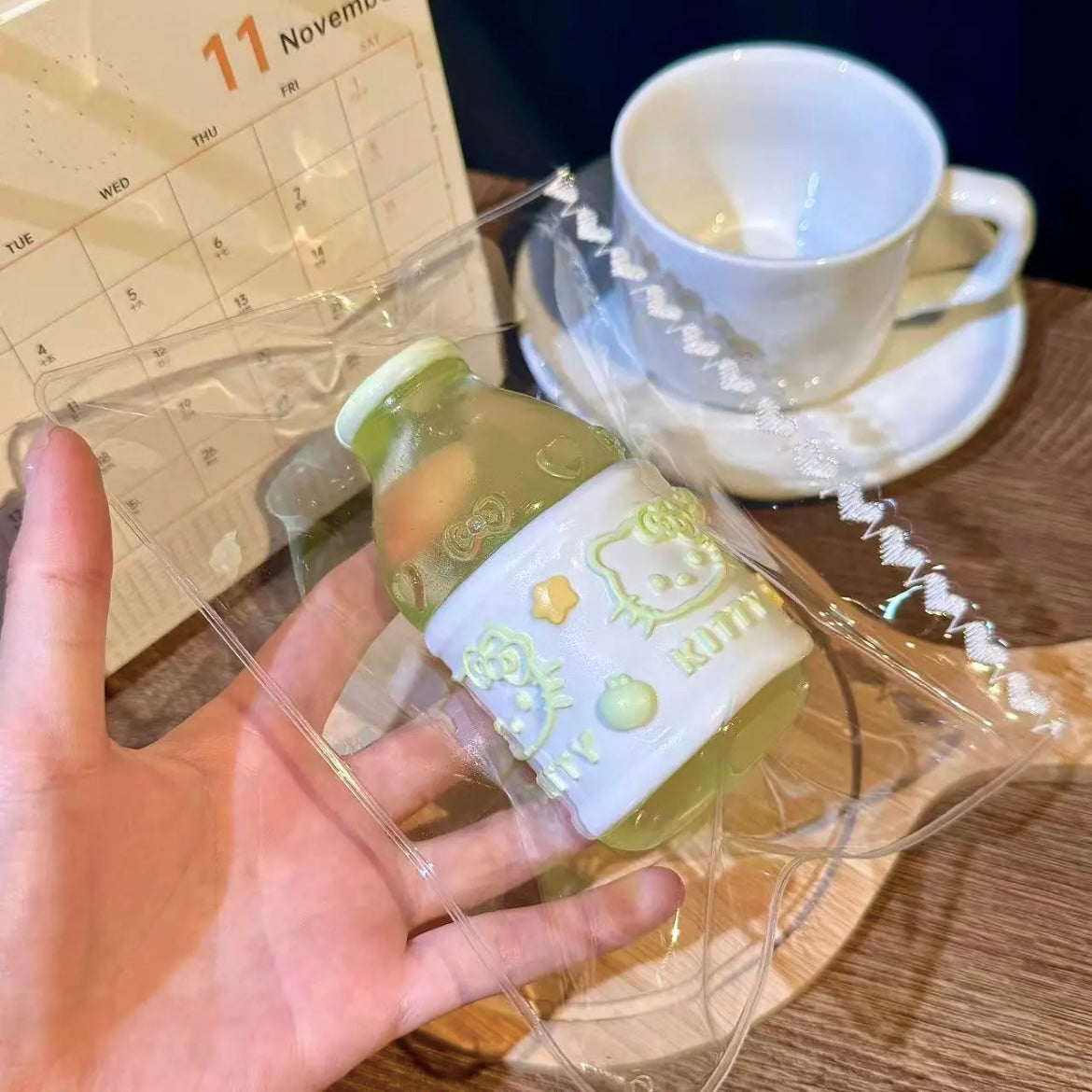 Kitty Water Bottle Squishy Stress Relief Decompression Toy