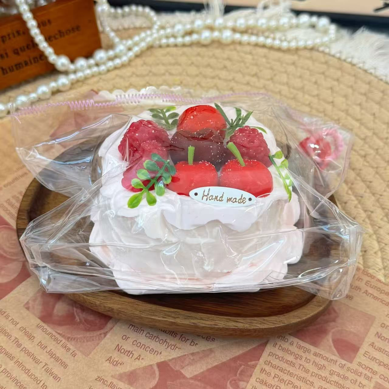 Raspberry Cake Squishy Stress Relief Decompression Toy