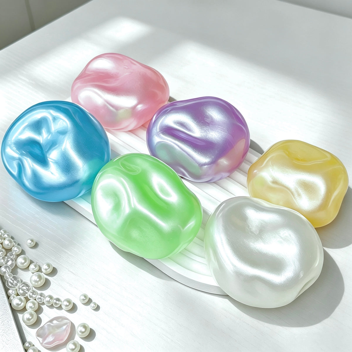 Vaseline Pearlescent Stress Ball Squishy