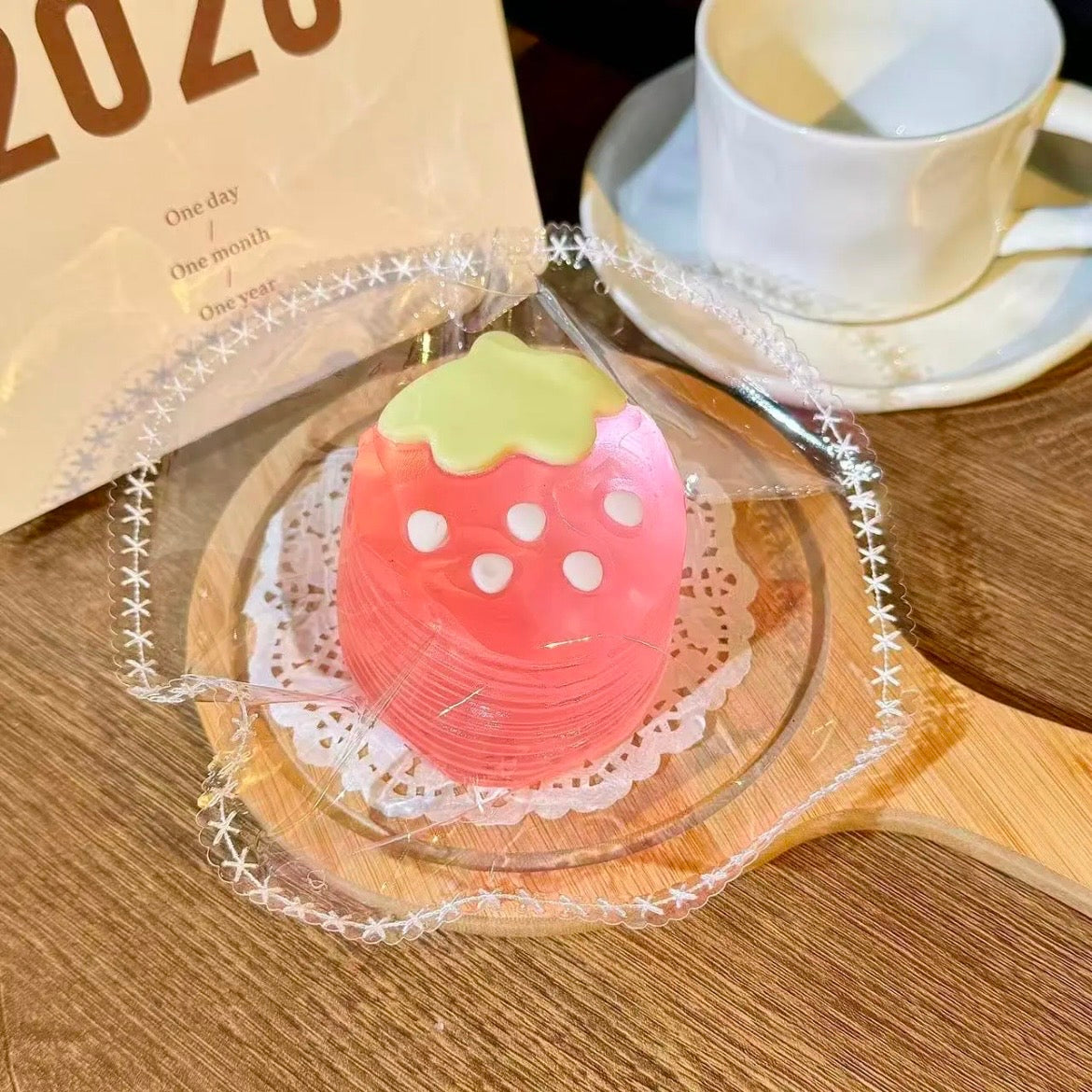 Strawberry Squishy Stress Relief Decompression Toy