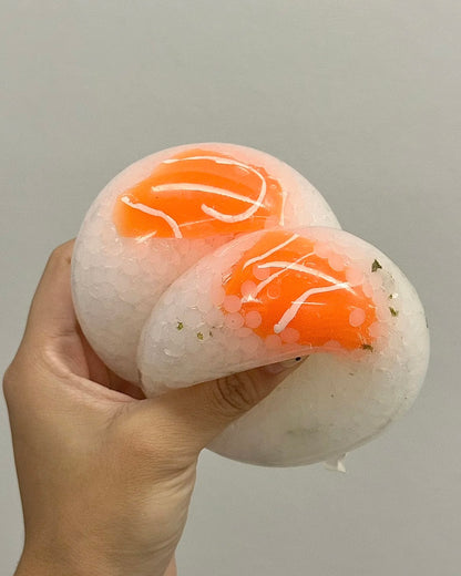 Stress Ball Salmon Rice Squishy Stress Relief Decompression Toy