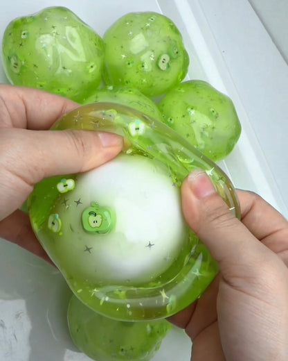 Apple Cracking Ball Stress Ball Squishy Stress Relief Fidget Toy