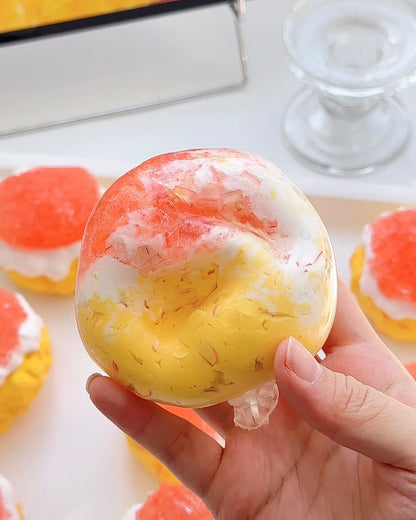 Mango Pomelo Sago Stress Ball Squishy Stress Relief Decompression Toy