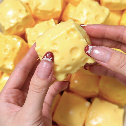 Mini Blocks Cheese Stress Ball Squishy Stress Relief Decompression Toy