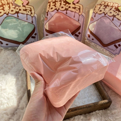 Mellow Cotton Toast Slow Rising Squishy Stress Relief Decompression Toy