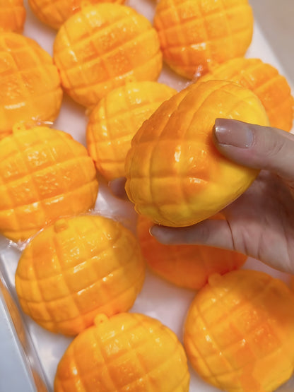 Stress Ball Melon Bread Squishy Stress Relief Decompression Toy