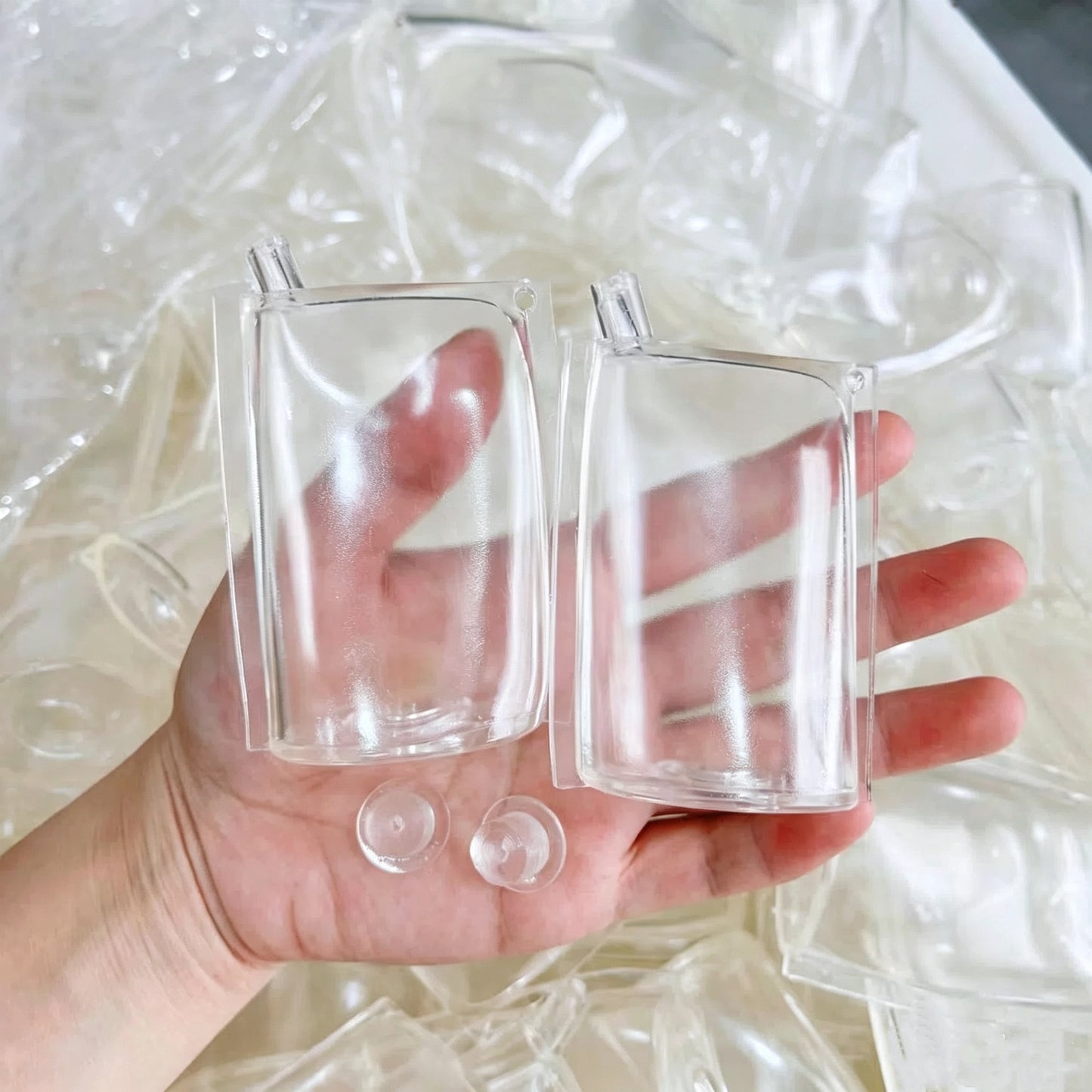 Straw Paper Container Stress Ball Skin