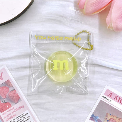 Transparent M&M Candy Squishy Stress Relief Decompression Toy