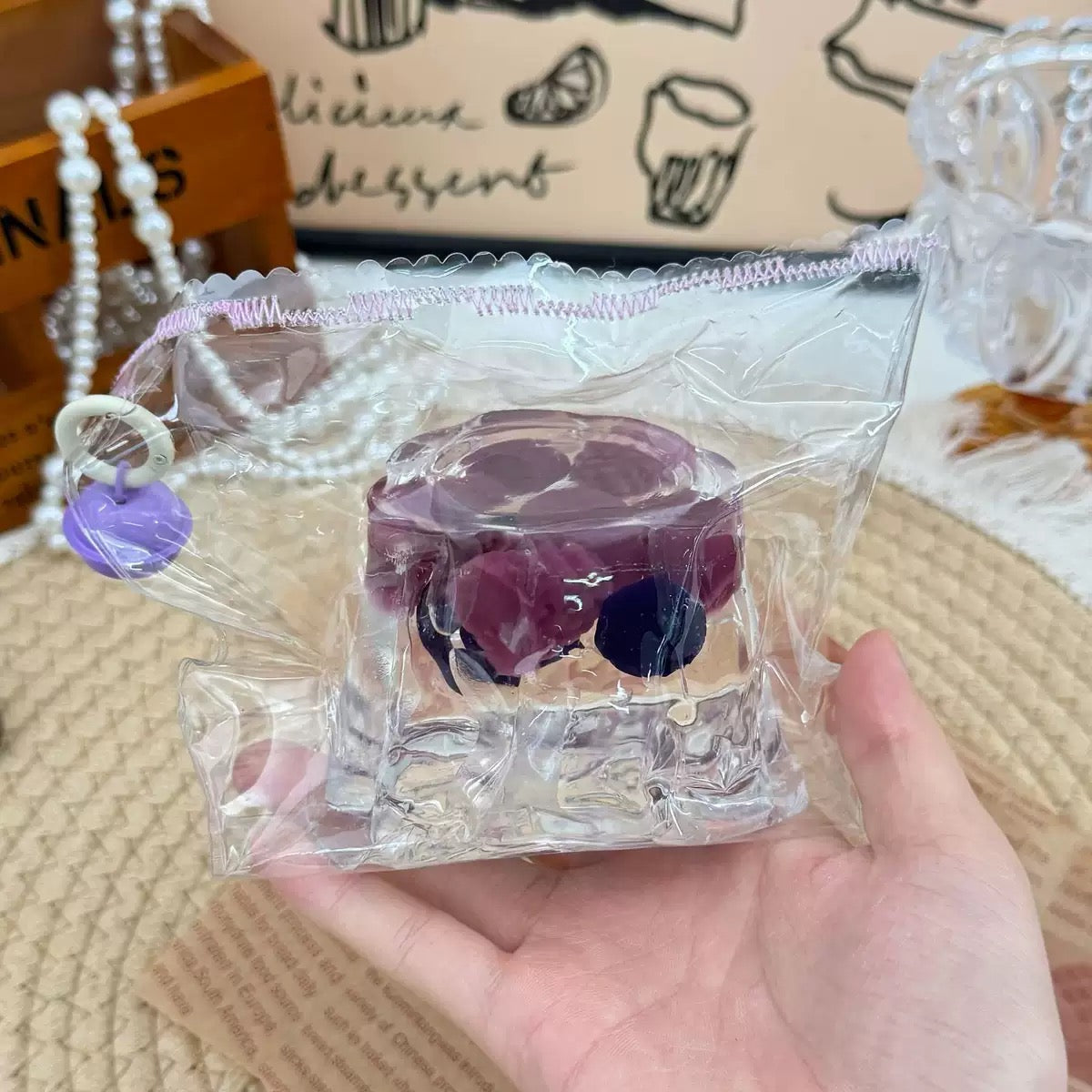 Raspberry Pudding Squishy Stress Relief Decompression Toy