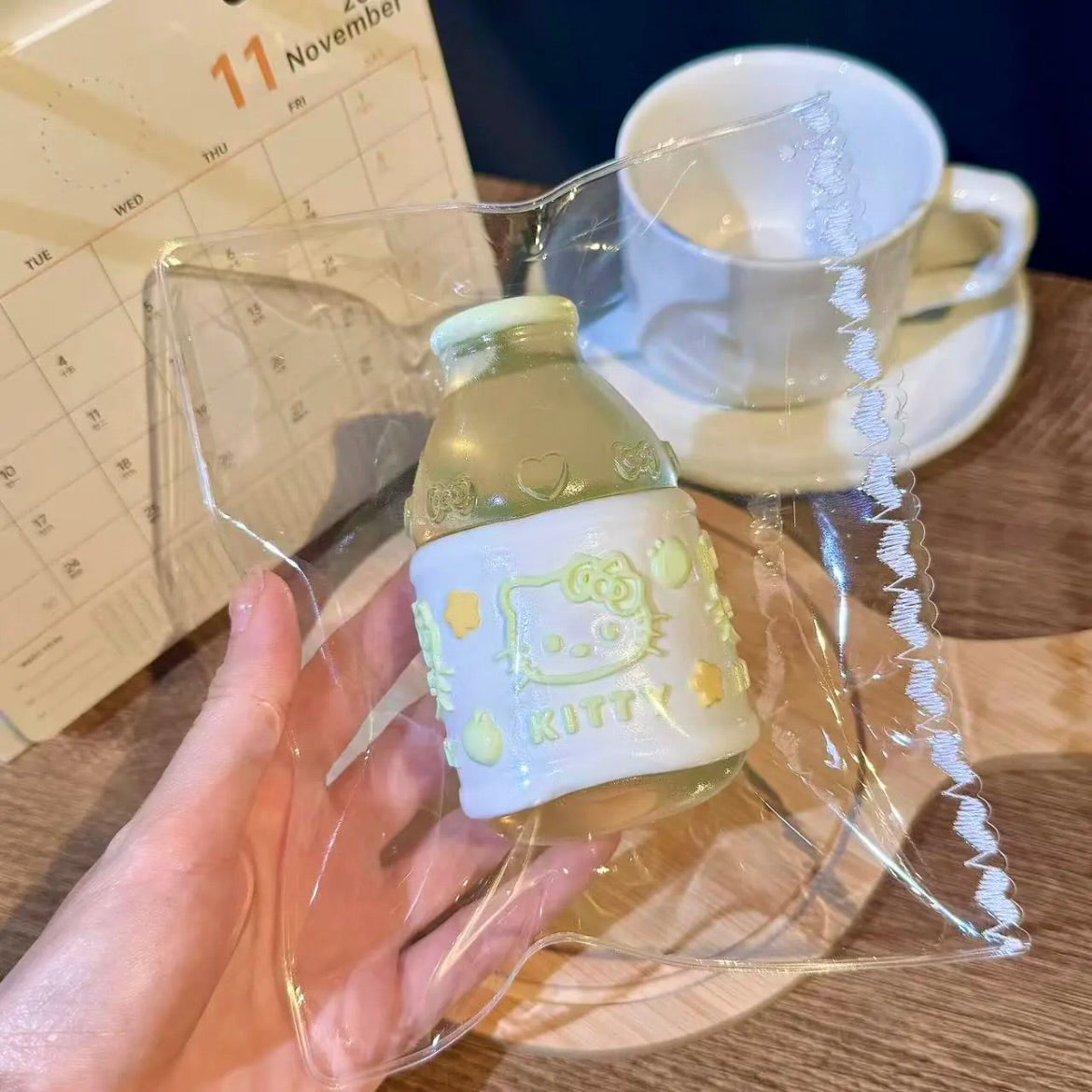 Kitty Water Bottle Squishy Stress Relief Decompression Toy