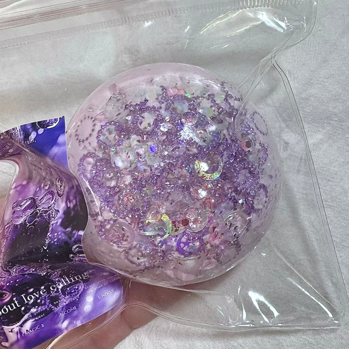 Crunchy Floral Stress Ball Squishy Snow