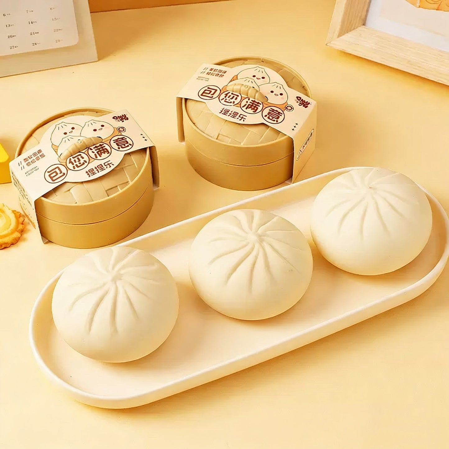 Bun/Dumplings Squishy Stress Relief Decompression Toy