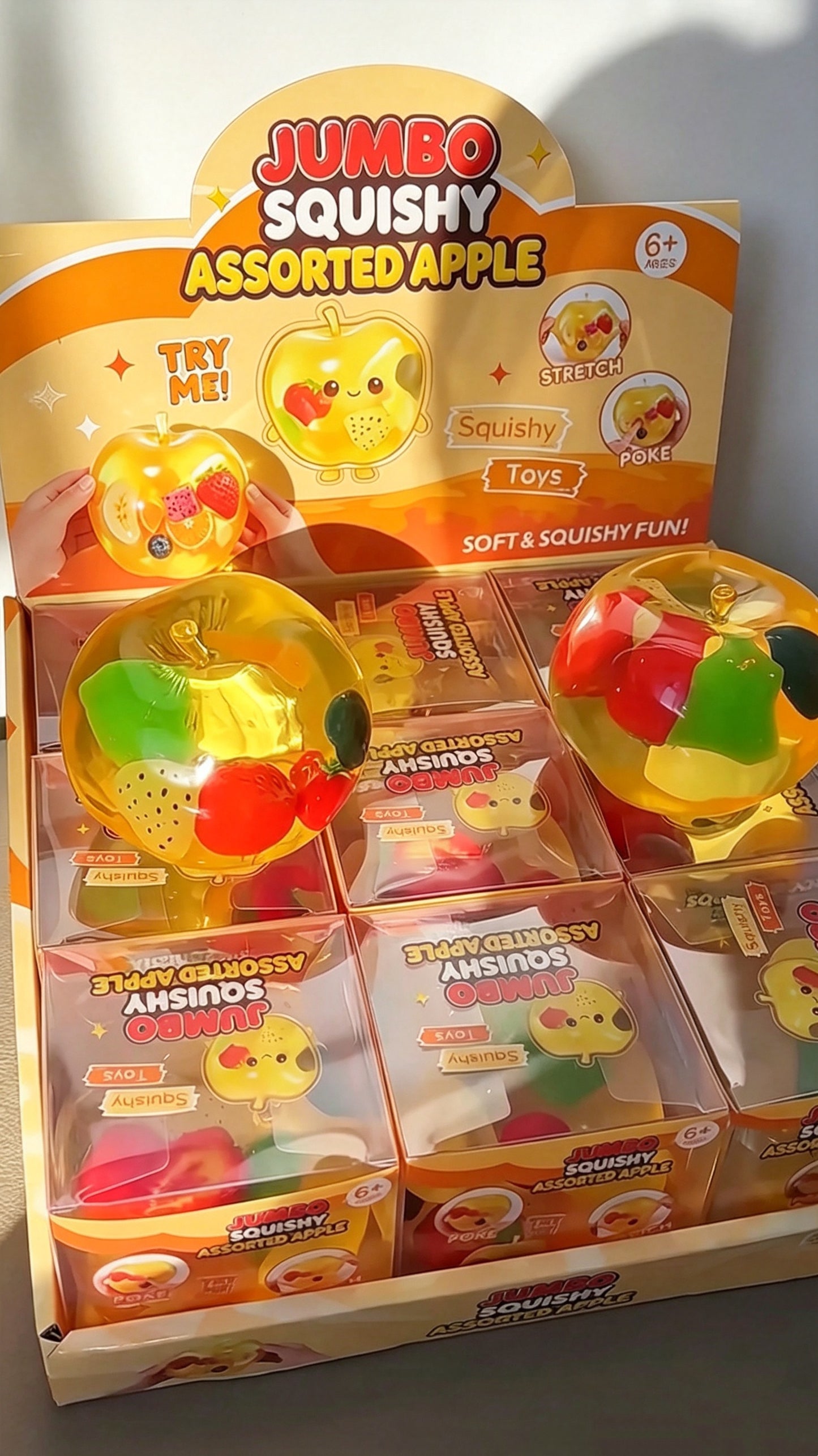 [Wholesale] Jumbo Vaseline Apple Stress Ball Squishy