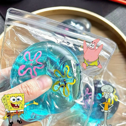 Stress Ball Sponge Bob Sea Squishy Stress Relief Decompression Toy
