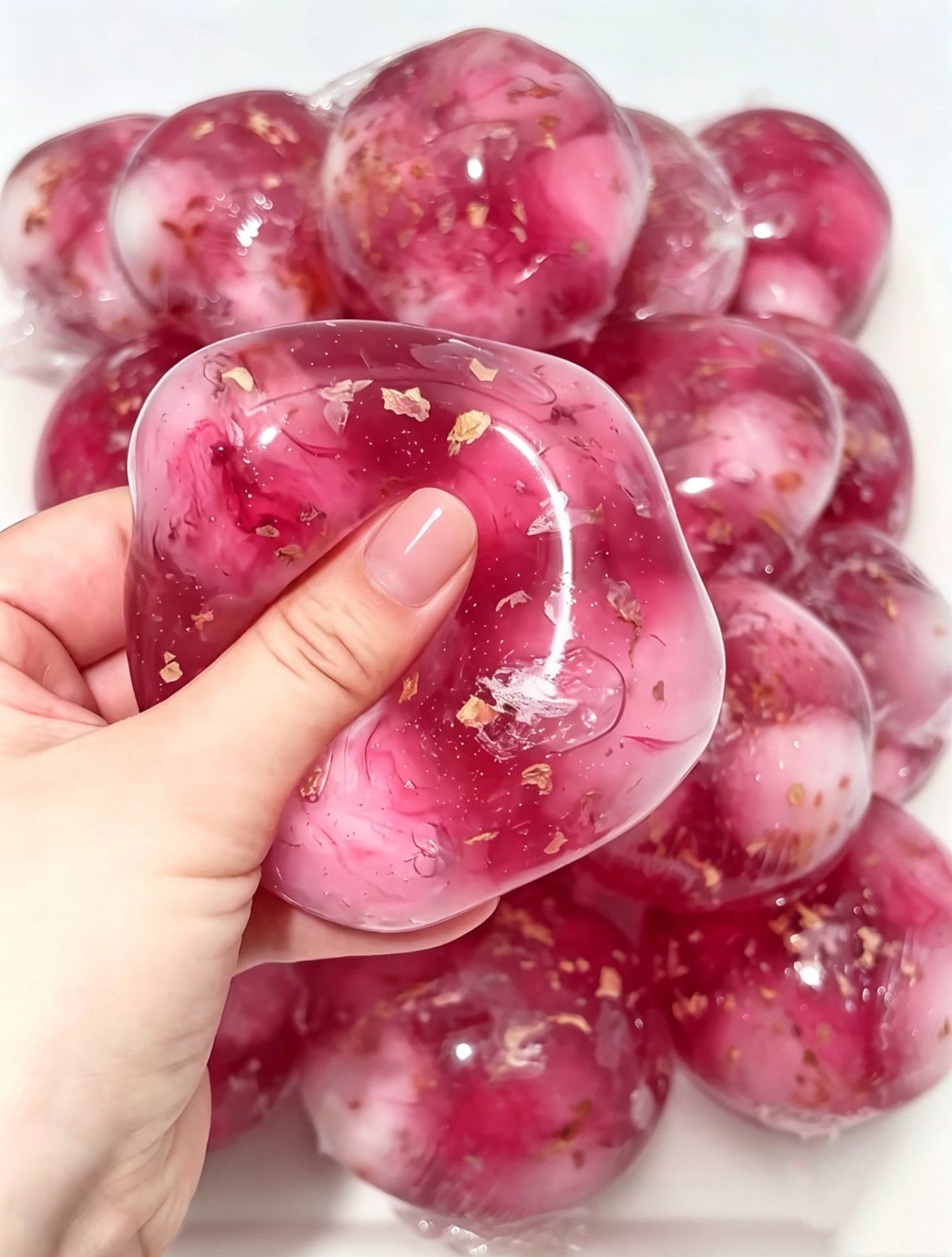 Rose Ember Cracking Ball Stress Ball Squishy Stress Relief Fidget Toy