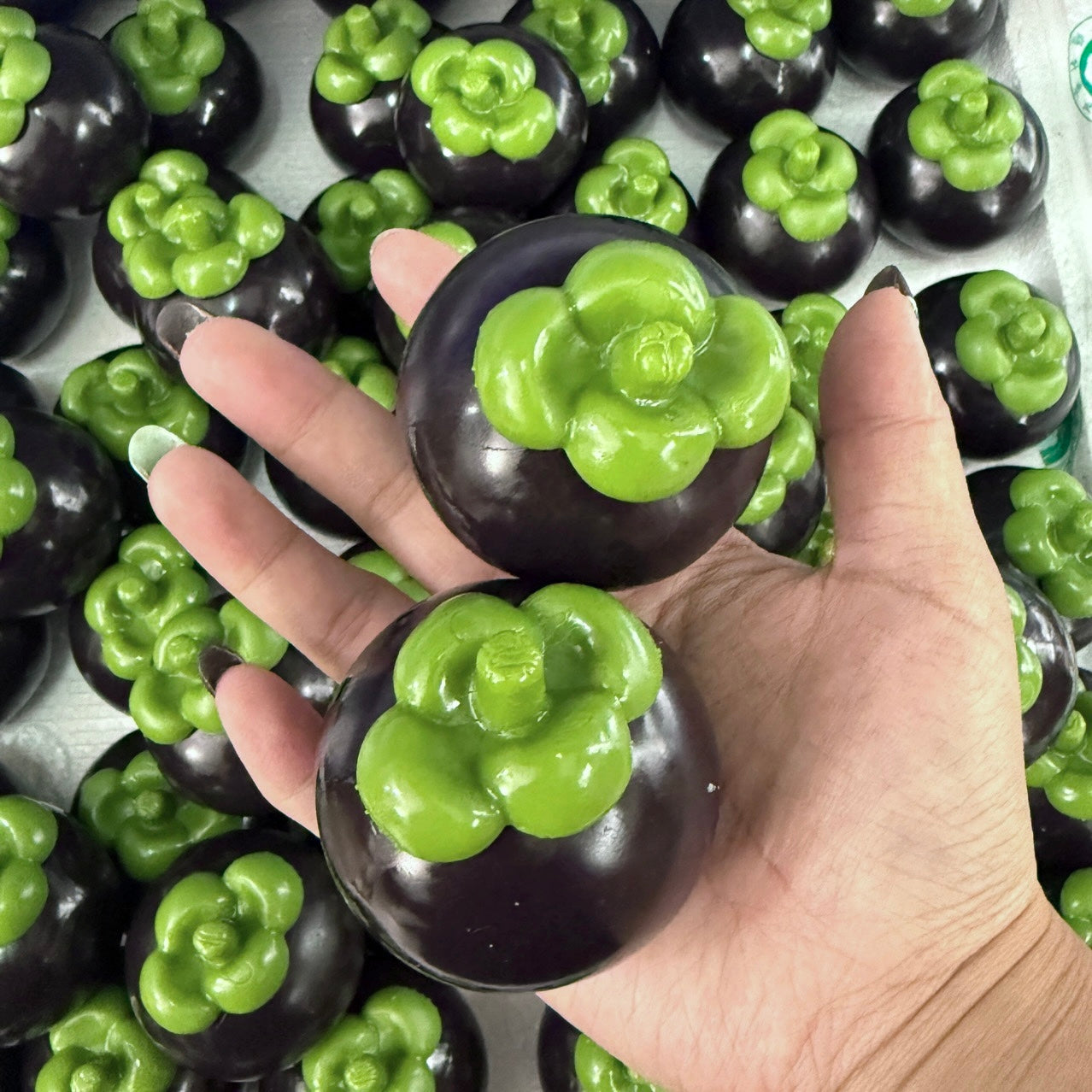 Mangosteen Blcoks Stress Ball Squishy Stress Relief Decompression Toy