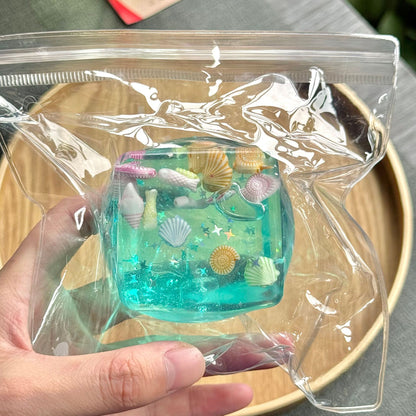 Stress Ball Ocean Cube Squishy Stress Relief Decompression Toy