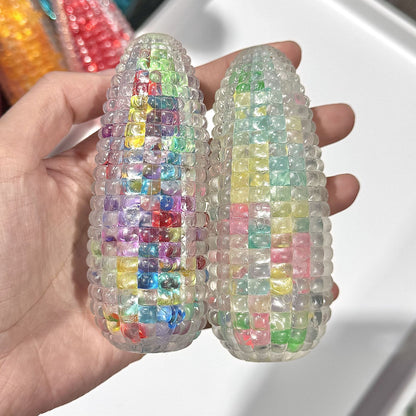 Stress Ball Corn w/ Beads Squishy Stress Relief Decompression Toy
