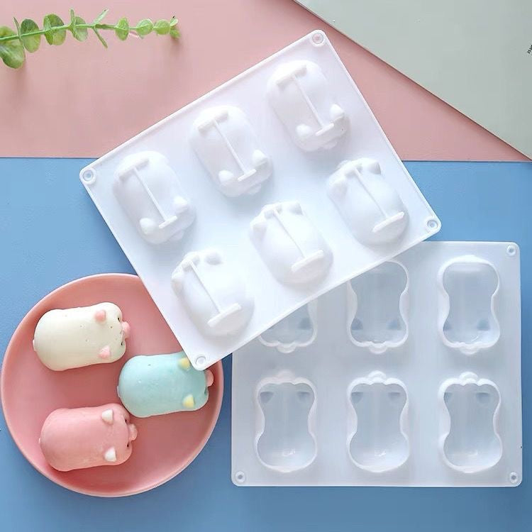 Piggy Molds for Squishy Epoxy Resin UV Resin Wax