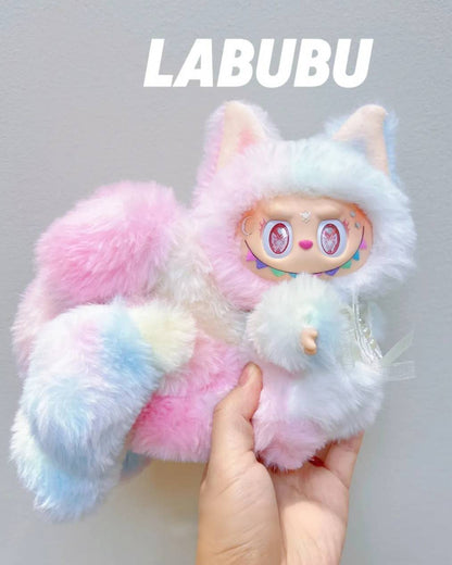 18cm Retrofit Nine-Tails Labubu Plush Toy - Handmade Unique Labubu Custom Design